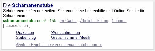 Schamanenstube Suche