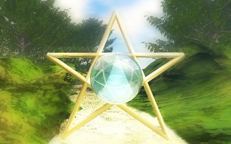 Pentagramm Pentagramm aus Gold